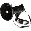 no brand auna 80 w megaphone mega080usb - speech modes siren or whistle mp3 player and usb port strap range up to 700 m versatile plastic chassis and black sho