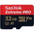 no brand sandisk extreme pro 32gb tarjeta microsdxc + adaptador sd + rescuepro deluxe, hasta 200 mb/s, con clase a2 de rendimiento de las aplicaciones uhs-i class 10 u3 v30