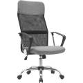 no brand silla de oficina meeting 58x58x120cm, silla de oficina despacho de tela de malla de rejilla, giratoria 360Âº, altura ajustable, 5 ruedas dobles (negro)