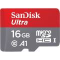 no brand tarjeta de memoria sandisk ultra microsdxc uhs-i de 16gb con adaptador - 120 mb/s, c10, u1, full hd, a1, tarjeta micro sd - sdsqua4-1t00-gn6ma