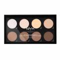nyx paleta de contouring - highlight & contour pro palette - professional makeup -