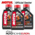 \olio Motore Moto Motul 7100 4t 10w40 100% Sintetico Ester Ma2 - 3 Litri