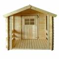 outdoor toys casita infantil de madera 146x181x145 cm (2,64 mÂ²) peter