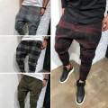Pantalón Para Hombre A Cuadros Harén Pantalones Jogging S Suelto Sweatpants Hip Hop Moda Informal