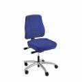prosedia silla giratoria de oficina younico pro, altura del respaldo 540 mm, azul real