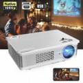 Proyector Led Cooau 1080p 4500 Lux Full Hd Lcd Led Home Theater Video Blanco