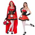 pyjyp cosplay caperucita roja cosplay vestidos de halloween disfraces de juego de rol fiesta de navidad capa uniformes de carnaval capa de mascarada