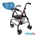 queralto clinicalfy, andador para adultos , plegable , aluminio , asiento y respaldo , varios colores, paterna