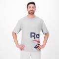 reebok vector - gris - camiseta hombre talla l uomo