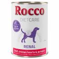rocco diet care renal, vacuno con corazones de pollo y calabaza - 400 g 24 x 400 g - pack ahorro