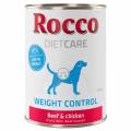 rocco diet care weight control, vacuno y pollo - 400 g 12 x 400 g