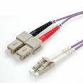 roline cable de fibra Ã³ptica om4 lc/sc (10 m) violeta