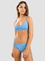 roxy sd beach classics wrap bra bikini top azul donna