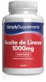 simply supplements aceite de linaza 1000mg - 120 cápsulas