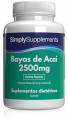 simply supplements bayas de acai - 240 cápsulas