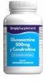simply supplements glucosamina 500mg y condroitina - 120 cápsulas
