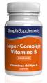 simply supplements super complejo vitamina b - 120 comprimidos
