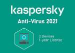 software license kaspersky antivirus 2021 1 year 2 dev en eu
