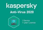 software license kaspersky antivirus 2020 1 year 1 dev global