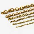Solid Brass Chain 4-14mm Width Necklace Jewelry Bags Craft Chain Sold Per Meters