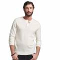 superdry camiseta de manga larga con cuello tunecino en lana merina