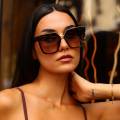 the others elegantes gafas de sol cuadradas modelo hueso para mujer donna