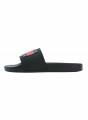 tommy hilfiger chanclas tommy jeans flag pool negro para mujer donna