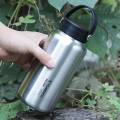 tomshoo botella de agua de acero inoxidable de 1050 ml, botella deportiva a prueba de fugas para acampar al aire libre y senderismo