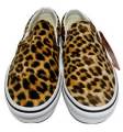 Vans Sin Cordones Leopardo Mujer Talla 7.5 Estampado Animal Zapatos Patinar Gatos