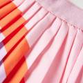 vidaxl falda plisada para niÃ±os con estampado de arco iris ropa infantil rosa claro