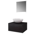 vidaxl mueble de baÃ±o bahamas + lavabo + espejo 20x40x34 cm