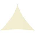 Vidaxl Toldo De Vela Triangular Tela Oxford Color Crema 4x4x4 M