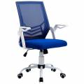vinsetto silla de oficina ergonÃ³mica giratoria con altura ajustable reposabrazos abatible soporte lumbar y respaldo transpirable azul aosom.es