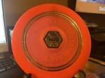 Wham-o Frisbee Pro Professional Molde De Etiqueta Hexagonal Empotrado 14 Con Mal Escrito Usado